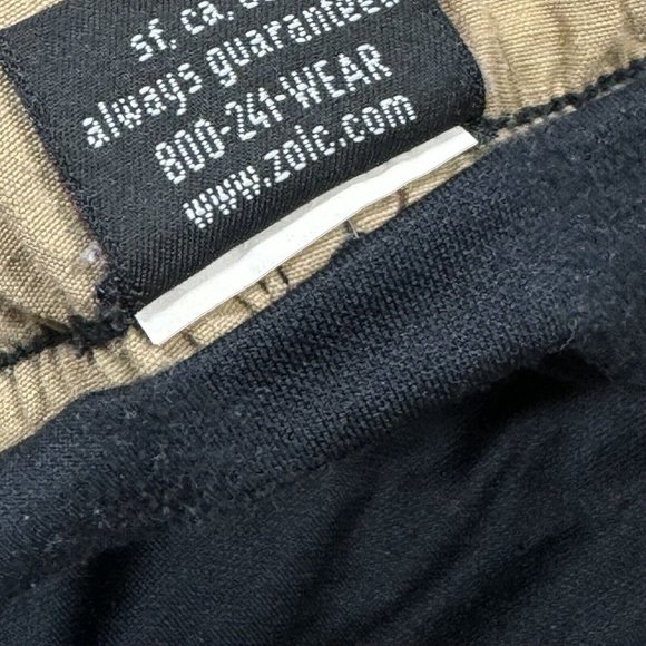 Zoic Cycling Shorts Mens XL (approx) Beige Cargo Pockets‎ Padded Lined USA - Picture 10 of 10